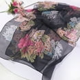 thumbnail image 4 of Babysbule Scarf for Women Fashion Women Flower Print Long Soft Wrap Scarf Simulation Silk Shawl Scarves, 4 of 4