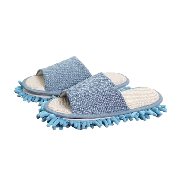 Men's Slippers Washable Floor Cleaning Function Detachable Shoes Slip On House Non Slip Open Toe Comfortable Casual Indoor Men Slippers Size One Size