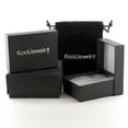 thumbnail image 4 of KoolJewelry 18k Yellow Gold 3x15mm High Polish and Textured Finish Double Hoop Earrings, 4 of 4
