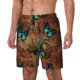 thumbnail image 1 of Fotbe Vintage Butterfly Green Traje de Baño para Hombre – Shorts de Natación de Secado Rápido con Forro y Bolsillos-XX-Large, 1 of 6