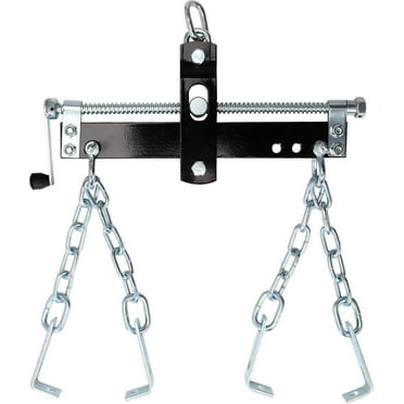 Torin Jacks DT32100B Engine Hoist Shop Crane Accessory: Steel 3 Position Engine Leveler with Adjustable Handle, 3/4 Ton (1,500 lb) Capacity, Black
