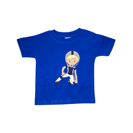 

Inktastic Rugby Cute Boy Blond Hair American Football Gift Baby Boy T-Shirt