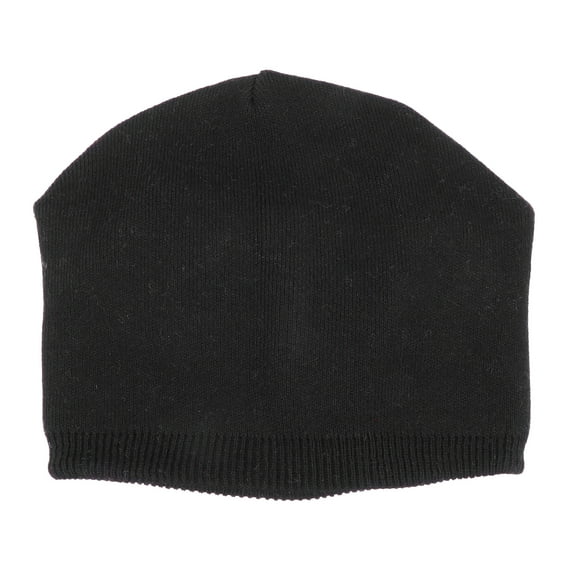 Chunky Knit Beanie Hat for Winter - Black