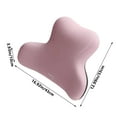 thumbnail image 3 of YUVA Car Lumbar Cushion, Memory Foam+Knitted Fabric, Black/Gray/Brown/Pink/Light Blue, 9 Massage Points, Relieves Fatigue, Car/Office Use, 3 of 6