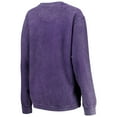 thumbnail image 3 of Women's Pressbox Purple LSU Tigers Comfy Cord Vintage Wash Basic Arch Pullover Sweatshirt, 3 of 4