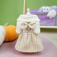 thumbnail image 2 of CSChome Pet Dress Plaid Pattern Pet Plaid Pattern Dog Princess Winter Warm Pet Supply, 2 of 7