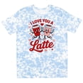 thumbnail image 3 of Inktastic I Love You a Latte Valentines Coffee Love T-Shirt, 3 of 5