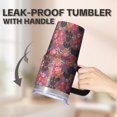 thumbnail image 5 of 20OZ Dog Design Travel Tumbler with Handle Straw and Lid Paw Print Coffee Mug for Women Friends Unique Holiday Birthday Gifts Durable and Long Lasting, 5 of 6