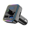 thumbnail image 3 of DPTALR Car Bluetooth 5.0 Wireless FM Transmitter with 2 USB Charger Kit, New, 1 Count, 3 of 9