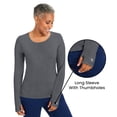 thumbnail image 3 of Healing Hands Knits Women's Mackenzie Tee 's Long Sleeve Medical Scrub Tee, 3 of 9