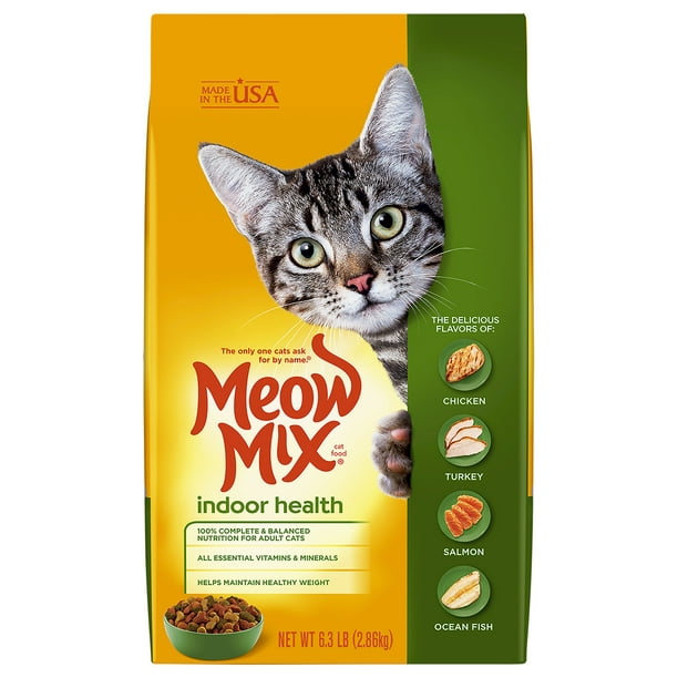 Meow Mix Indoor Health Dry Cat Food, 6.3Pound