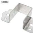 thumbnail image 2 of 4 Pcs Raccords de Rail de Lit Robustes en Acier Inoxydable Supports de Cadre de Lit Adaptateur en Forme de U Matériel de Support pour Lit Superposé Tête de Lit, 2 of 8