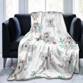 thumbnail image 1 of Koala Flannel Throw Blanket Lightweight Soft Cozy Washable for Sofa Couch Bed, 1 of 5