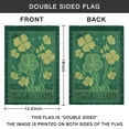 thumbnail image 3 of St. Patrick's Day Garden Flag Linen Outdoor Flag Shamrock Hat Holiday Yard Flags Double Sided House Flag for Home,indoor ,12.5''×18''in.set Of 2, 3 of 3