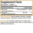 thumbnail image 5 of Bronson Vitamin K2 (MK7) with D3 Supplement Bone and Heart Health Non GMO & Gluten Free Formula - Easy to Swallow, 250 Capsules, 5 of 5