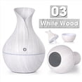 thumbnail image 2 of 2X Humidificador de Aire Eléctrico Difusor de Aceite de Aroma Ultrasónico Humidificador de Grano de Madera de 130 Ml Fabricante de Niebla USB Luz LED C, 2 of 2