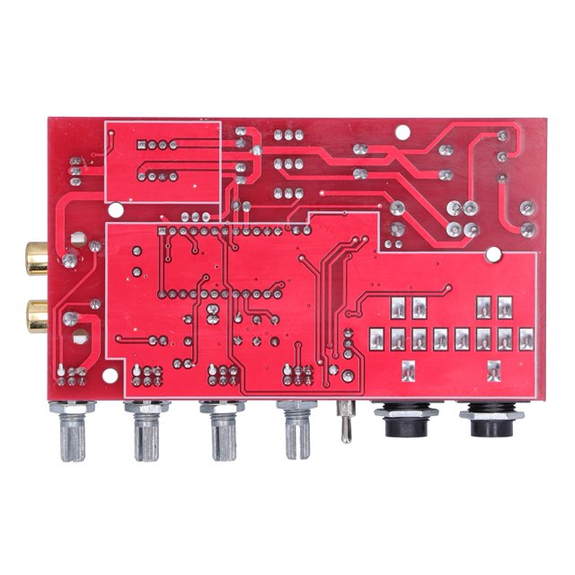 Placa amplificadora interfaz estéreo Placa preamplificadora Placa PCB de doble cara de 16 mm de grosor Placa amplificadora de micrófono Placa preamplificadora ligera y ANGGREK Otros