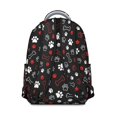 thumbnail image 3 of Paw Prints and Bones Backpack for School,Cute School Bag,Schoolbag with Adjustable Shoulder Straps & Padded Back,15.3"x11"x7.1"., 3 of 6