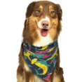 thumbnail image 6 of Naloa Vintage Casino Chips Dog Bandanas 1PC Washable Triangle Dog Scarfs Premium Durable Fabric, for Small Medium Large Dogs and Cats, 6 of 6