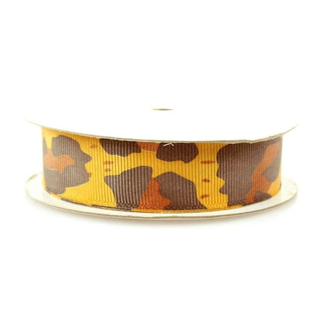 Jaguar Theme Grosgrain Ribbon, 7/8-inch, 25-yard