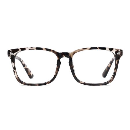 QiShi Blue Light Blocking Glasses, Computer Reading/Gaming/TV/Phones Glasses for Women Men,Anti Eyestrain & UV Glare