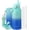 Gradient Blue, variant on Buzio 40 oz Insulated with Straw & Brush Vaccum Stainless Steel Metal 3 Lids Water Flask for Sports, Gym or Office Keep Cold 48H Hot 24H,Magic Black