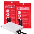 thumbnail image 1 of Fire Blanket Mondoshop 2 Pack 152x152 cm Fiberglass, 1 of 7
