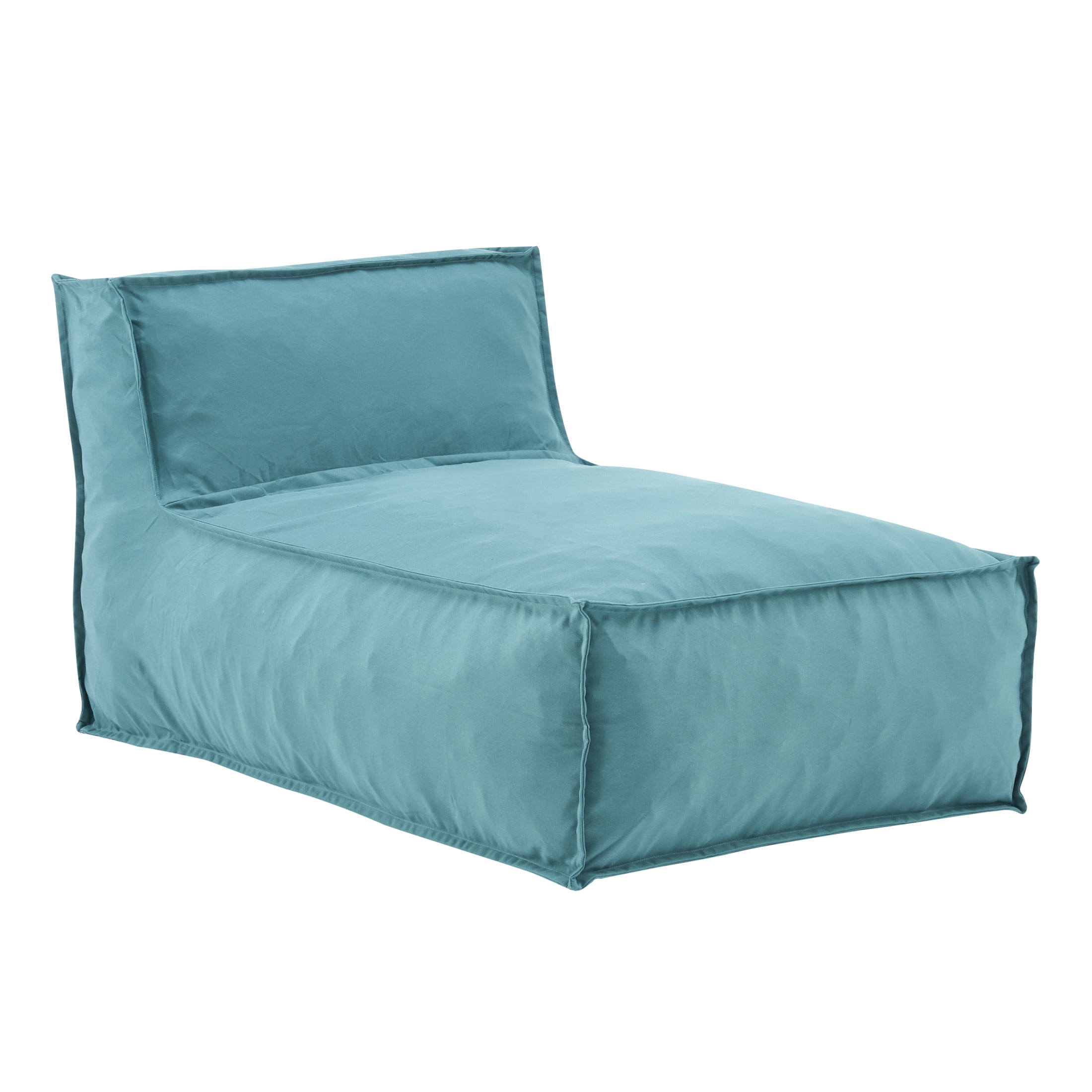 Christopher Knight Home 61" Outdoor Bean Bag Lounge Chair, Plush Foam Filled, Patio Garden Seating, Teal