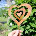thumbnail image 6 of Triple Spinning Heart Garden Stake, 6 of 7