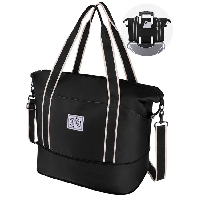 Bolsa de viaje WALNEW, impermeable, de fin de semana, con compartimento húmedo