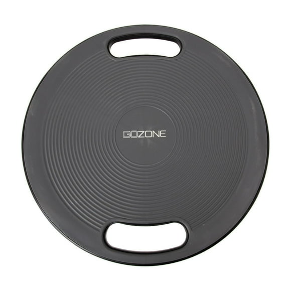 GoZone 6lb Weighted Balance Board – Grey/Black, Built-in handles