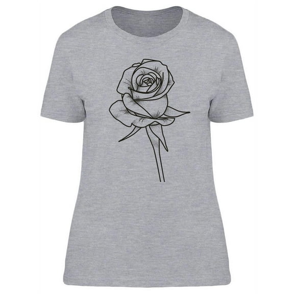 Rose Tattoo Vintage Design T-Shirt Women -Image by Shutterstock, Female Medium