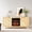 Oak-A, variant on Spaco Oak Fireplace TV Stand with 18-Inch Insert, Double Grid Doors, Gold Handles & Adjustable Heating, Cozy & Functional Entertainment Console, Oak
