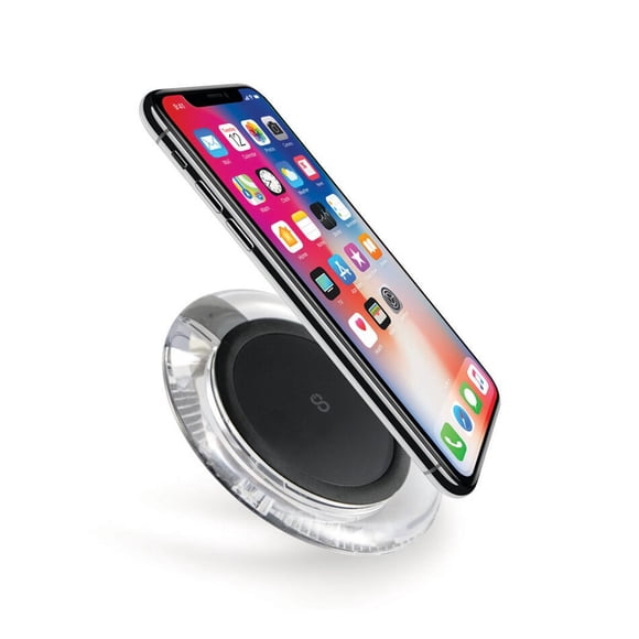 LOGiiX Wireless Qi Charger Fast charge 10W, Clear/Black, LGX12651