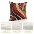 thumbnail image 4 of Chilfamy Red Brown Spiral Throw Pillow Cover Modern Simple Abstract Stripes Swirls Pillow Case for Kids Teens Adults Simple Geometric Circles Decor Cushion Cover for Couch Office White, 4 of 5