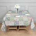 thumbnail image 3 of Pioneer Flower Floral Print Pattern Square Tablecloth, Waterproof Wipeable Spillproof Washable Table Cover for Home Kitchen Party Decor, 42"x42", 3 of 6