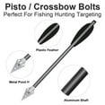 thumbnail image 3 of Cocobaby 12Pc 6.3" Pistol Crossbow Bolts Aluminium Crossbow Arrows with Broadhead Hunting, 3 of 12
