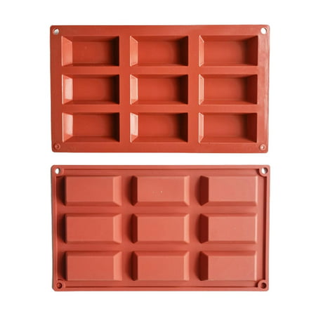 

9-Cavity Financier Cake Mold|Rectangle Bread Silicone Molds|Non-Stick Handmade Baking Tools For Pudding Brownie Loaf Muffin Cornbread Cheesecake Soap Kitchen Accessories