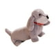 thumbnail image 2 of Perro de peluche coleccionable, lindo y acurrucable, decoración para habitación de niños, dibujos animados, peluche Gris, 2 of 9