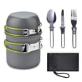 thumbnail image 1 of Camping Utensilios de cocina de aluminio Acero inoxidable Picnic Vajilla al aire libre Pote Nón Advancent OD003504-01B, 1 of 7