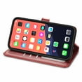 thumbnail image 6 of Wallet Case for iPhone 14 Magnetic Clasp Folio Kickstand Premium Leather Case with Hand Strap, [RFID Blocking] Credit Card Slots Shockproof TPU Inner Cover For iPhone 14, Red, 6 of 9