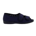 thumbnail image 2 of San Diego Womens Wide Fit Cotton Twin Touch Fastening Peep Toe Shoes, 2 of 3