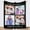 Color03, variant on Custom Blanket with Photos Text Customized Blanket Personalized Flannel Throw Blankets for Adult Kid Birthday Christmas Fathers Mothers Valentines Day Customized Gift Blankets