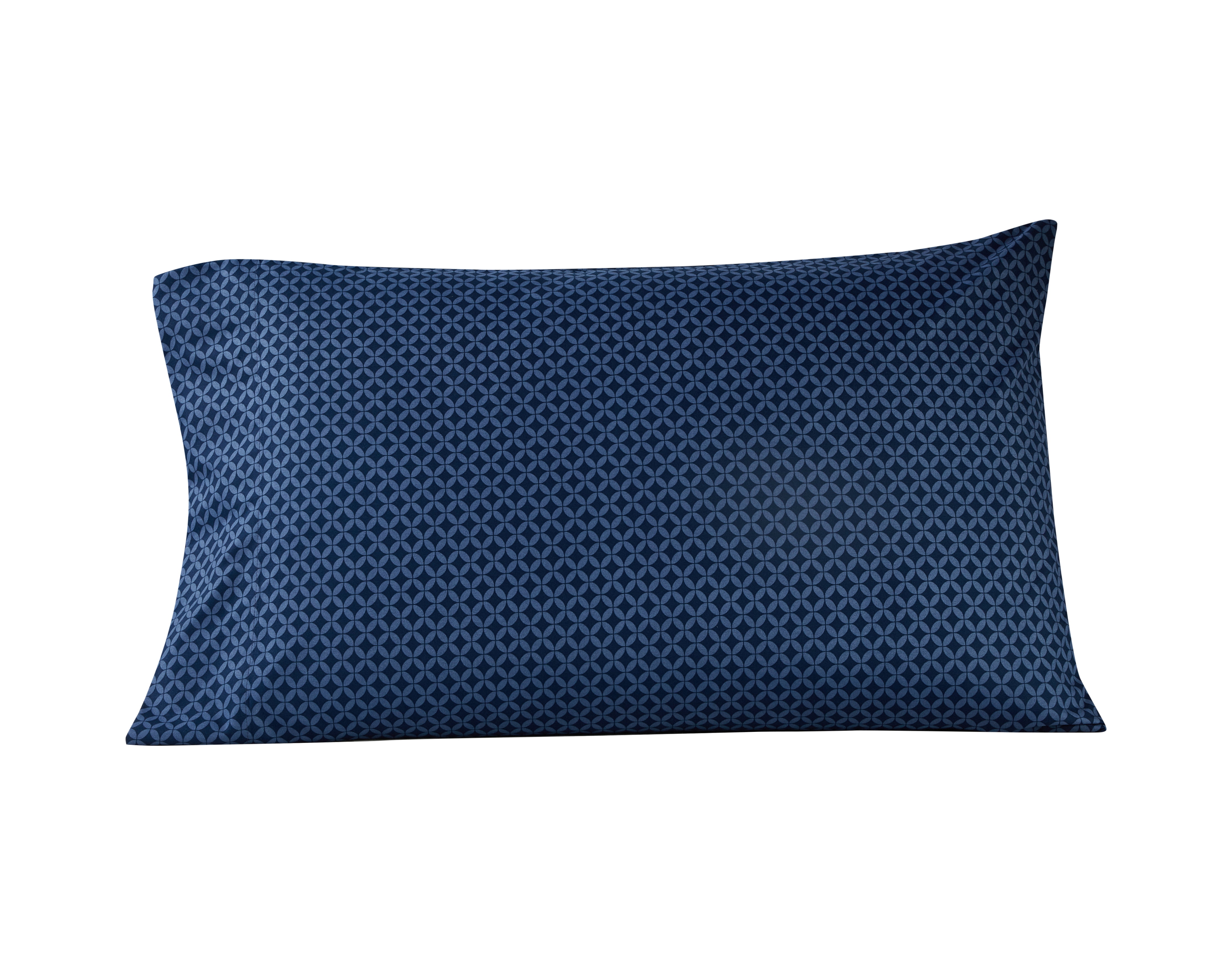 Mainstays Super Soft Brushed Microfiber Bed Sheet Set, Twin-XL, Navy Geo, 3 Piece