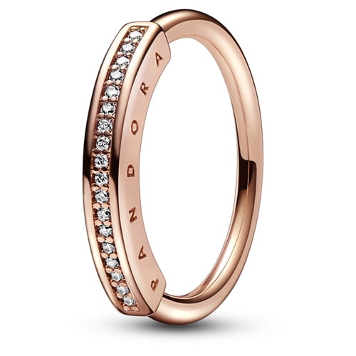 PANDORA Anillo 182283C01-54 pavé circonitas