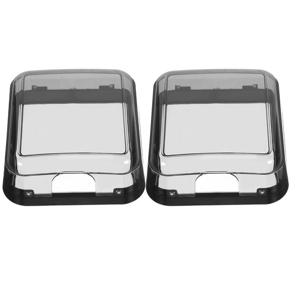 WHAMVOX  2 Pcs Water-resist Socket Case Wall Outlet Cover Covers Double LED Masonry