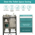 Zimtown Retro Style Over the Toilet Bathroom Storage Space Saver with