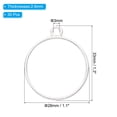 thumbnail image 2 of 30pcs Open Bezels, Resin Bezels Pendants Mold Open Back Bezels Alloy for Resin Jewelry Making, Round , Silver Tone, 2 of 6