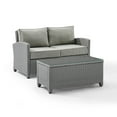 thumbnail image 6 of Crosley Bradenton 2 Piece Wicker Patio Sofa Set in Gray, 6 of 7