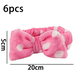 thumbnail image 2 of Diadema de spa, diadema de vellón coral, diadema de maquillaje, diadema cosmética para lavarse la cara, diademas de lazo para la ducha, diademas de tela de rizo para mujeres, banda para el vello, 2 of 5